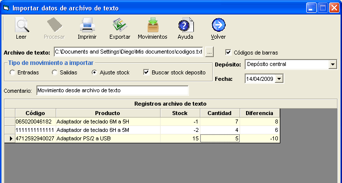 sistema de inventario